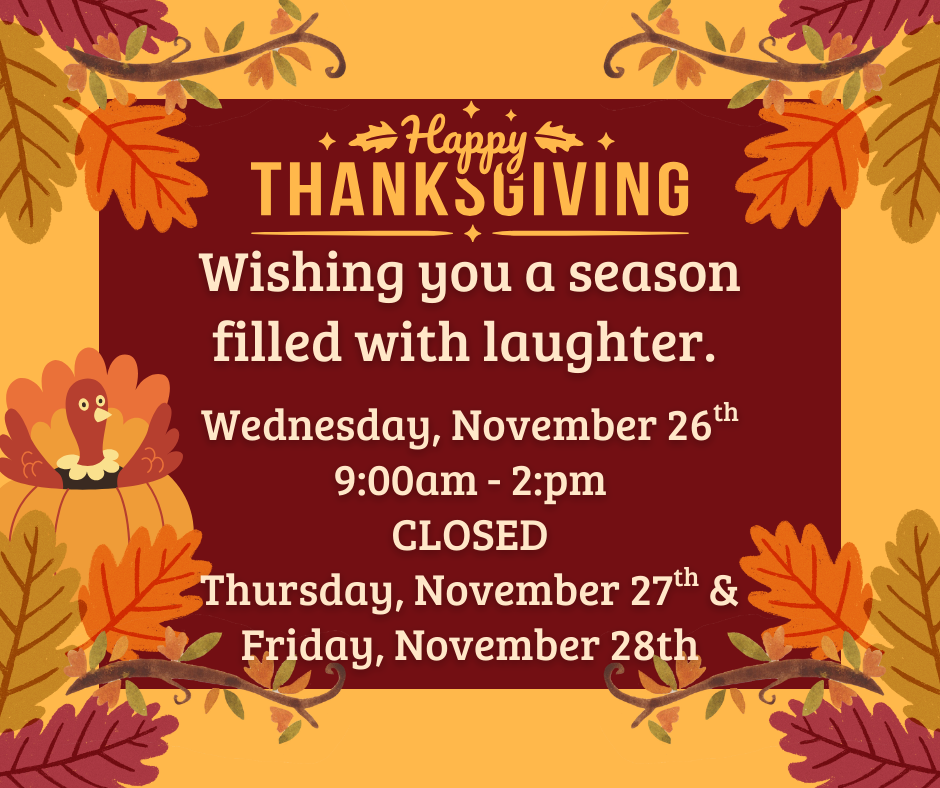 Holiday Schedule Notice